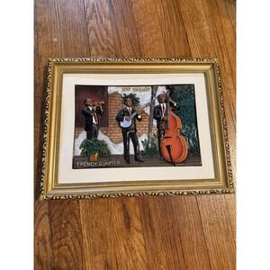 New Orleans French‎ Quarter - 3D Painted Picture Framed - 14.5" x 11"